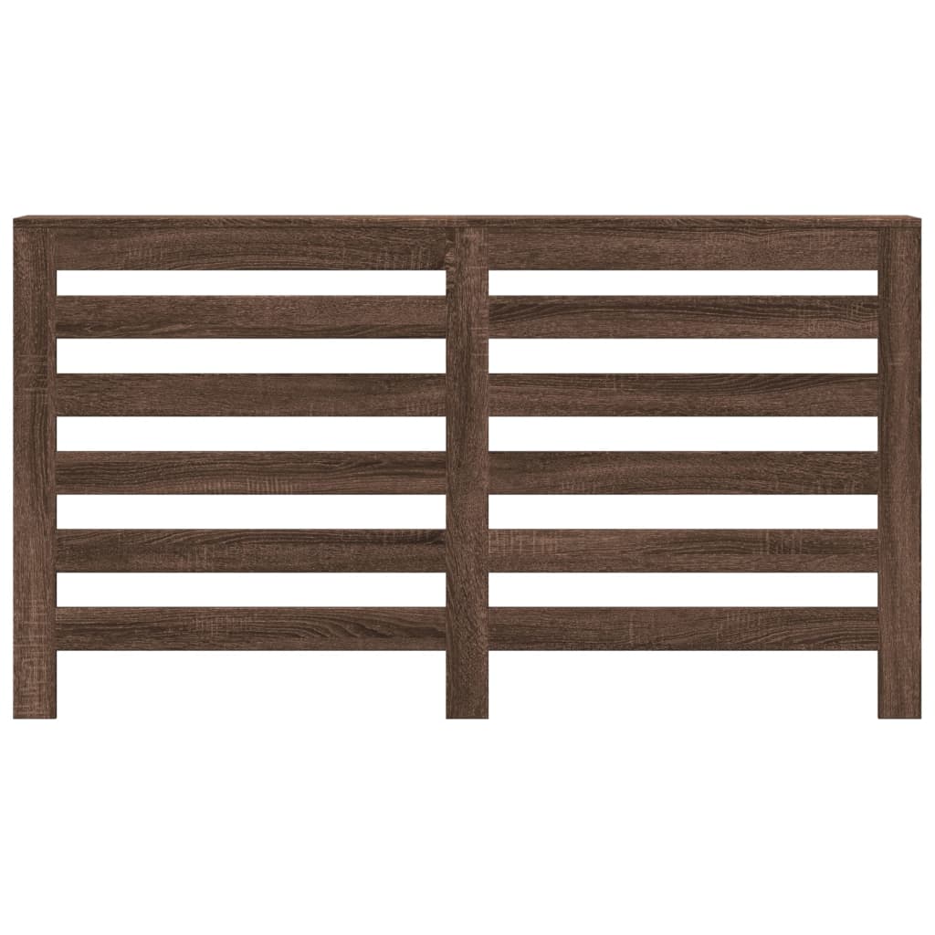 radiatorskjuler 149x20x82 cm konstrueret træ brun egetræ