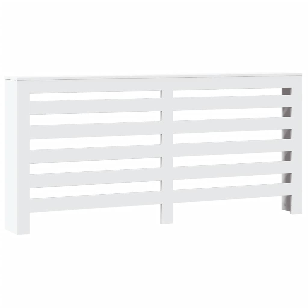 radiatorskjuler 175x20x82 cm konstrueret træ hvid