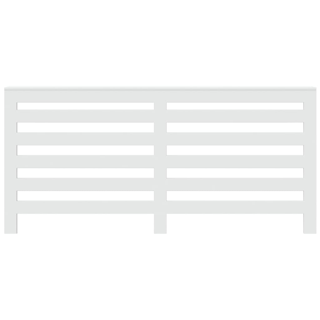 radiatorskjuler 175x20x82 cm konstrueret træ hvid