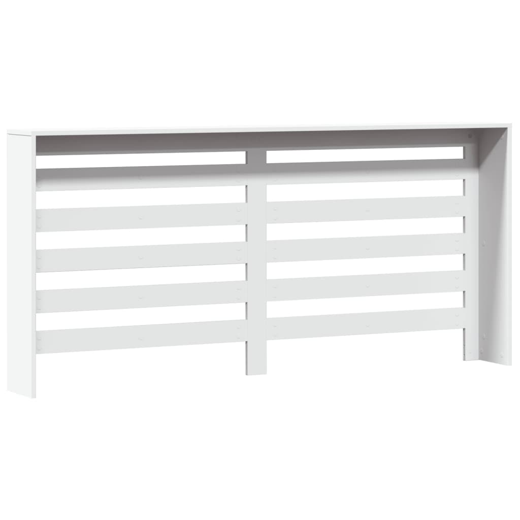 radiatorskjuler 175x20x82 cm konstrueret træ hvid