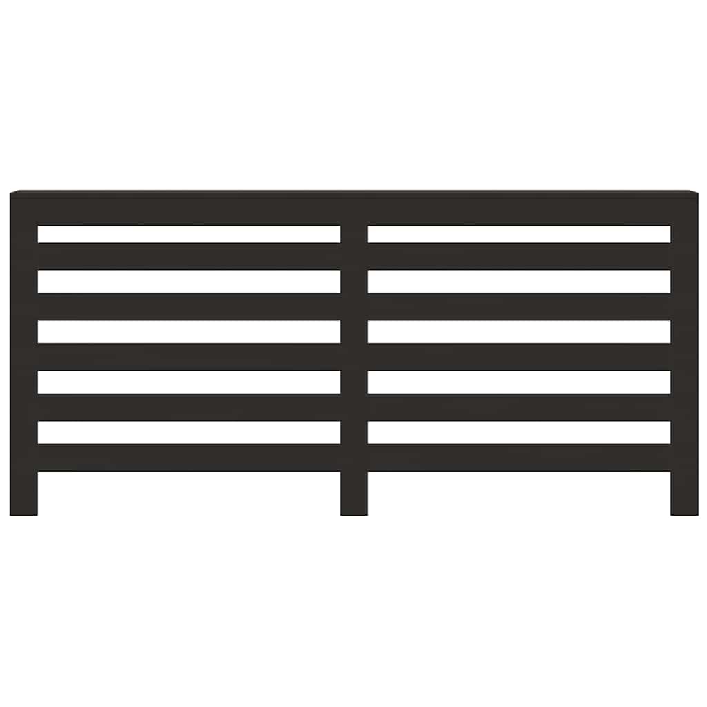 radiatorskjuler 175x20x82 cm konstrueret træ sort