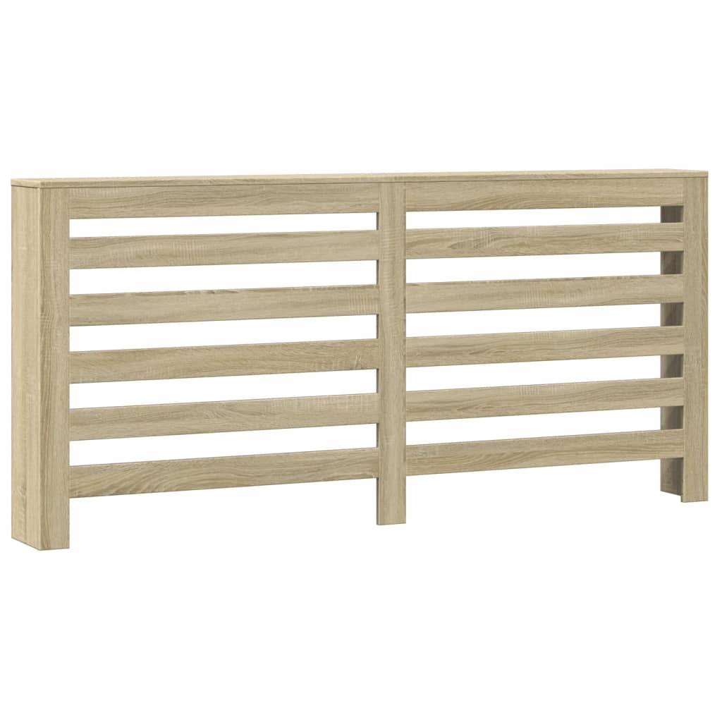 radiatorskjuler 175x20x82 cm konstrueret træ sonoma-eg