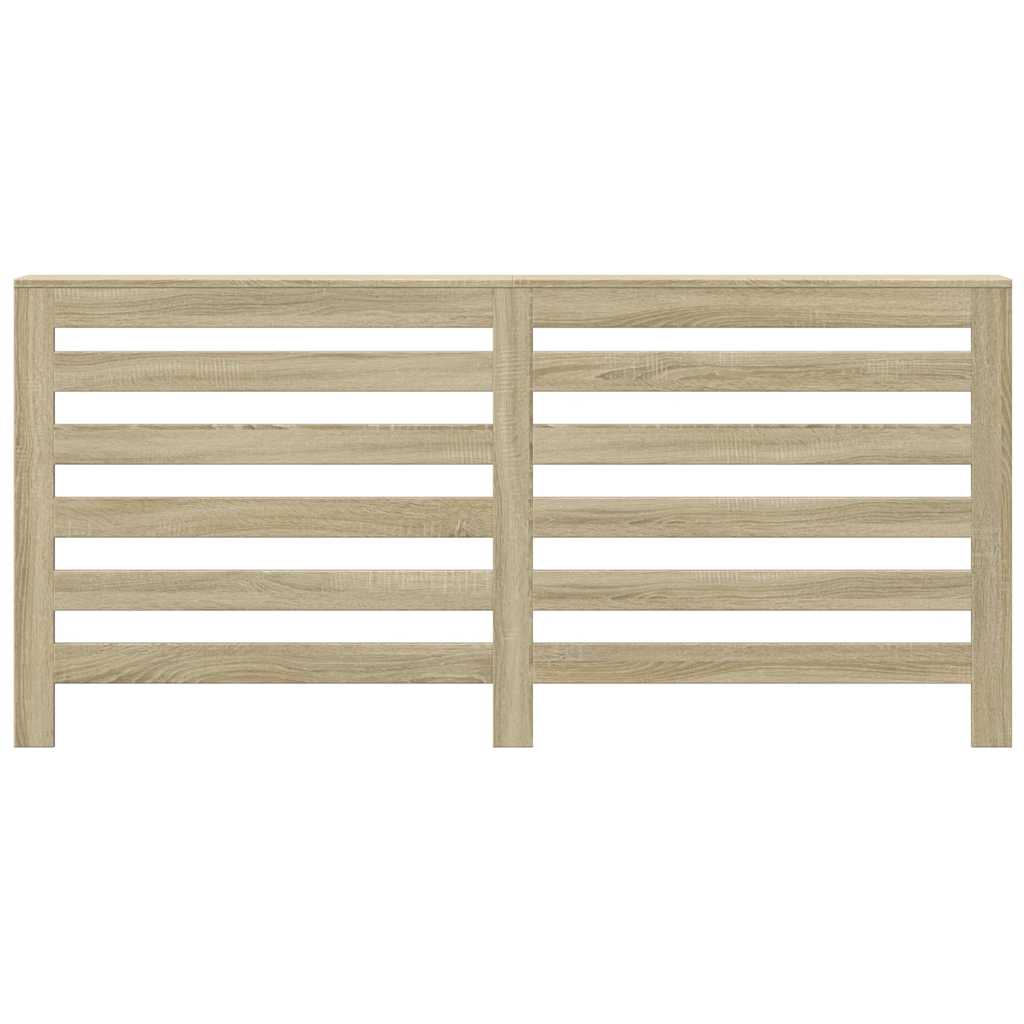 radiatorskjuler 175x20x82 cm konstrueret træ sonoma-eg