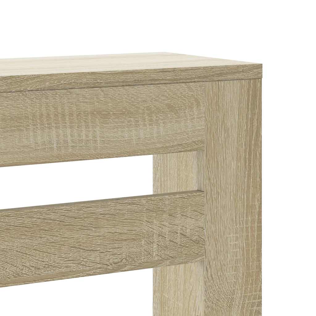 radiatorskjuler 175x20x82 cm konstrueret træ sonoma-eg