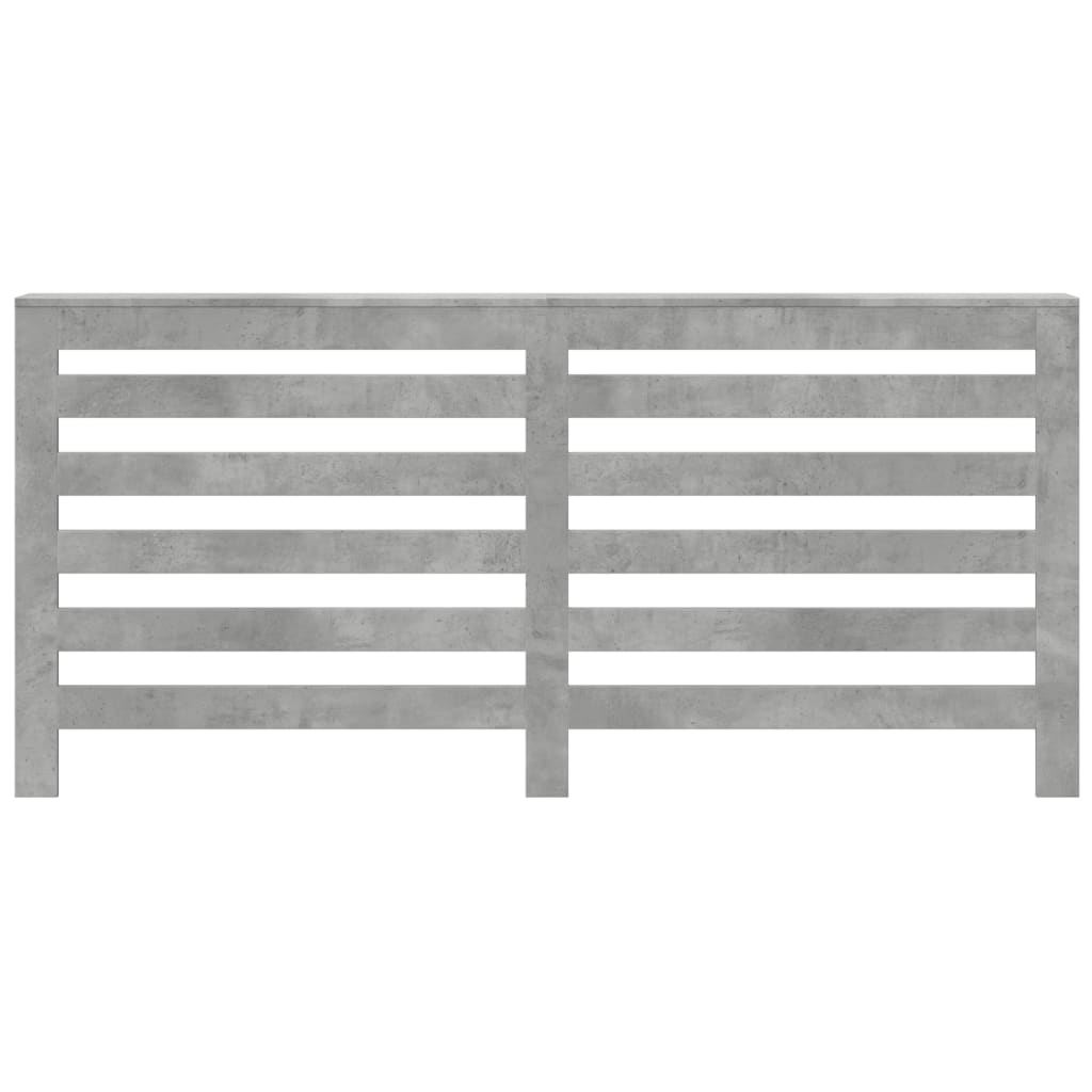 radiatorskjuler 175x20x82 cm konstrueret træ betongrå