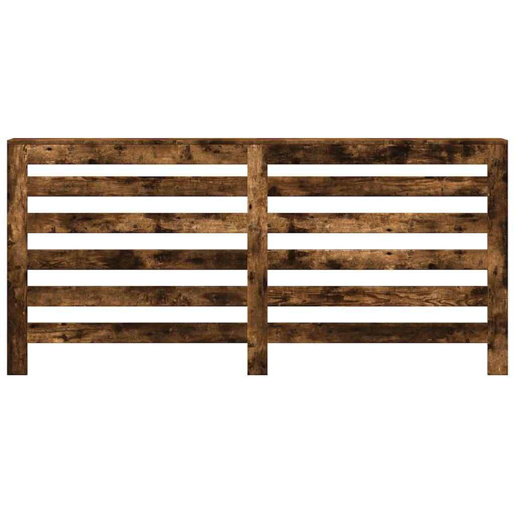 radiatorskjuler 175x20x82 cm konstrueret træ røget egetræsfarve