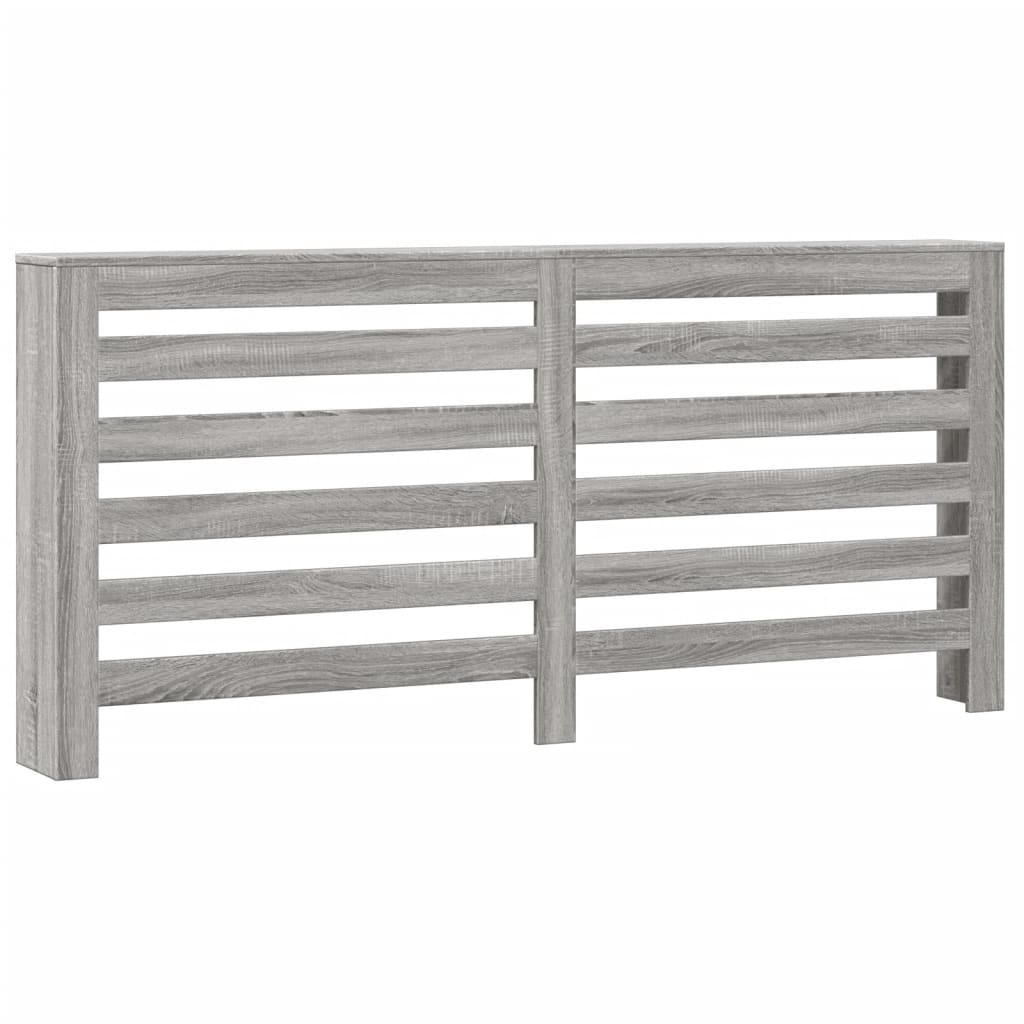 radiatorskjuler 175x20x82 cm konstrueret træ grå sonoma-eg