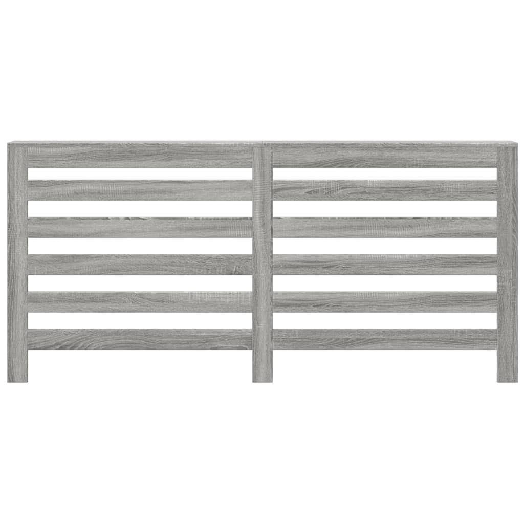 radiatorskjuler 175x20x82 cm konstrueret træ grå sonoma-eg