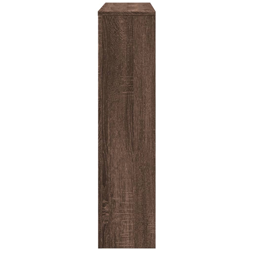 radiatorskjuler 175x20x82 cm konstrueret træ brun egetræsfarvet