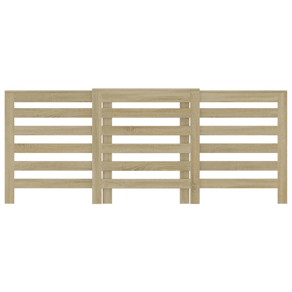radiatorskjuler 205x21,5x83,5 cm konstrueret træ sonoma-eg