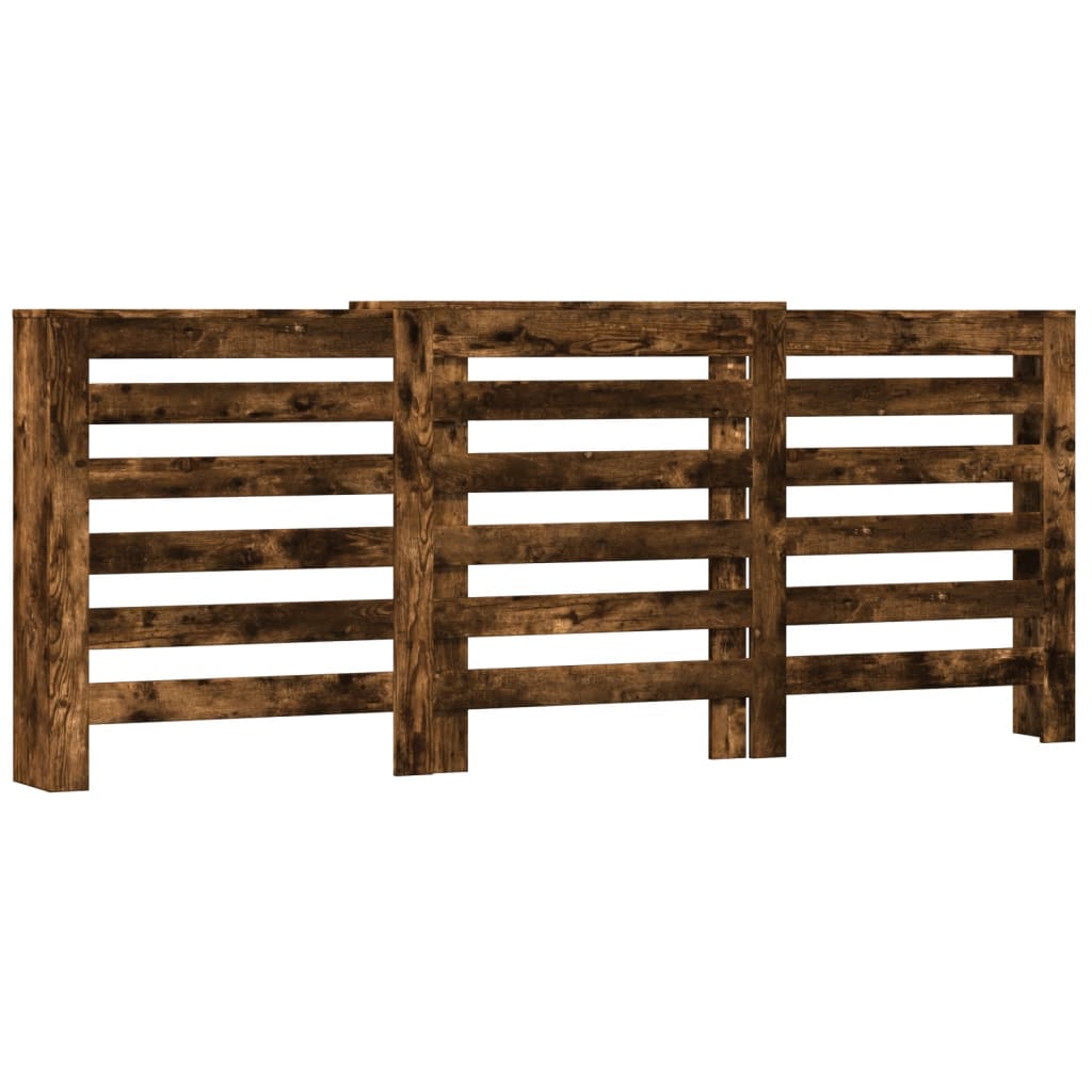 radiatorskjuler 205x21,5x83,5 cm konstrueret træ røget egetræ