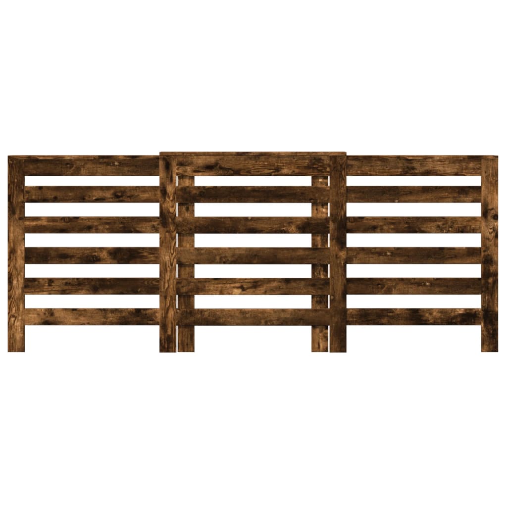radiatorskjuler 205x21,5x83,5 cm konstrueret træ røget egetræ