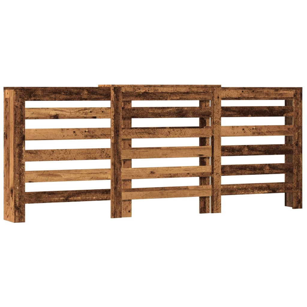 radiatorskjuler 205x21,5x83,5 cm konstrueret træ antikt træ
