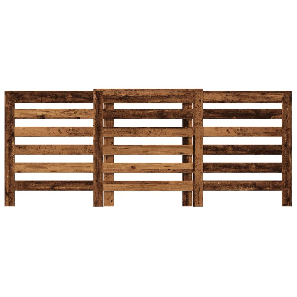 radiatorskjuler 205x21,5x83,5 cm konstrueret træ antikt træ
