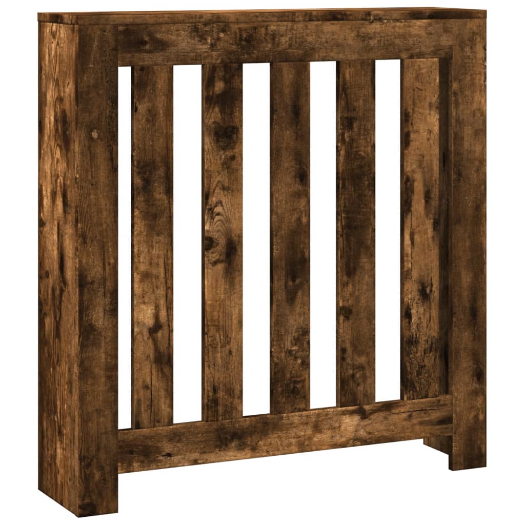 radiatorskjuler 78x20x82 cm konstrueret træ røget egetræsfarve