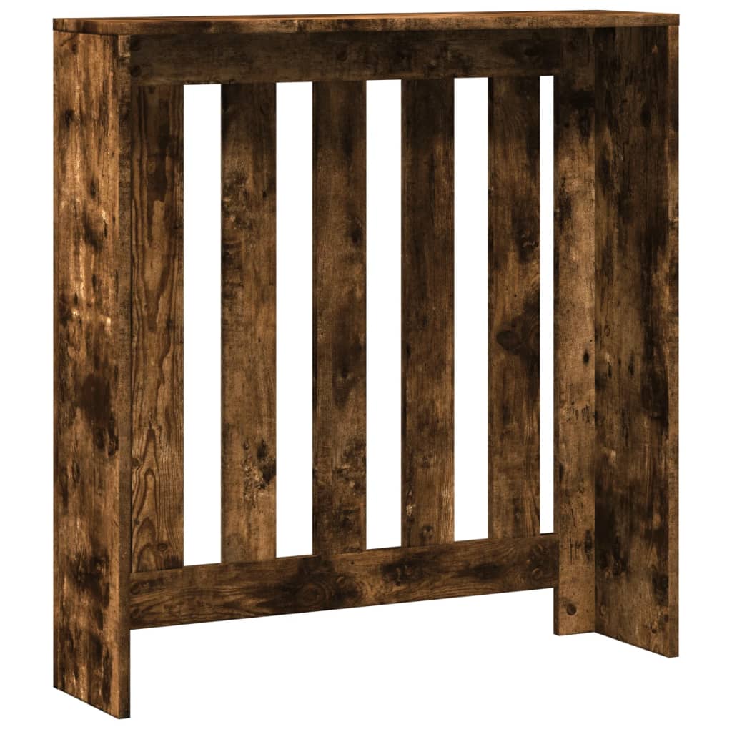 radiatorskjuler 78x20x82 cm konstrueret træ røget egetræsfarve
