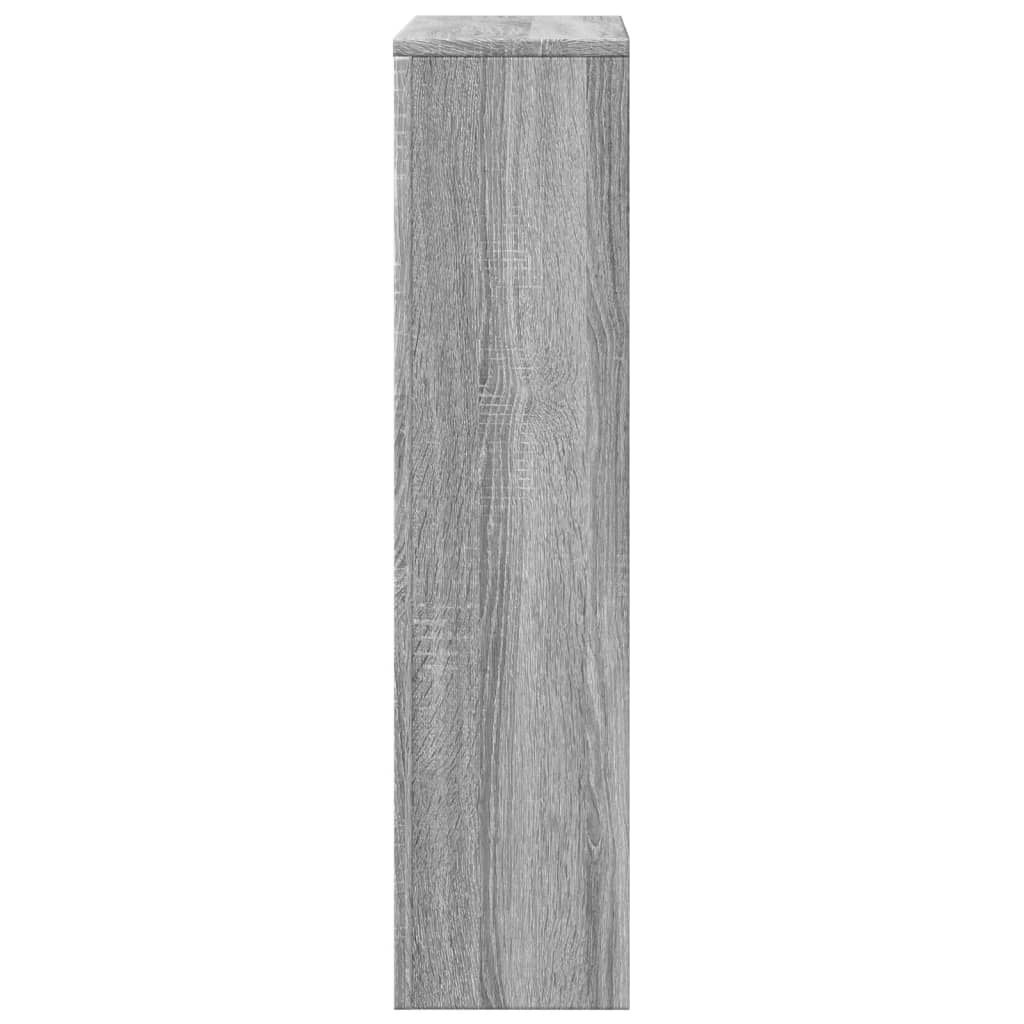 radiatorskjuler 78x20x82 cm konstrueret træ grå sonoma-eg