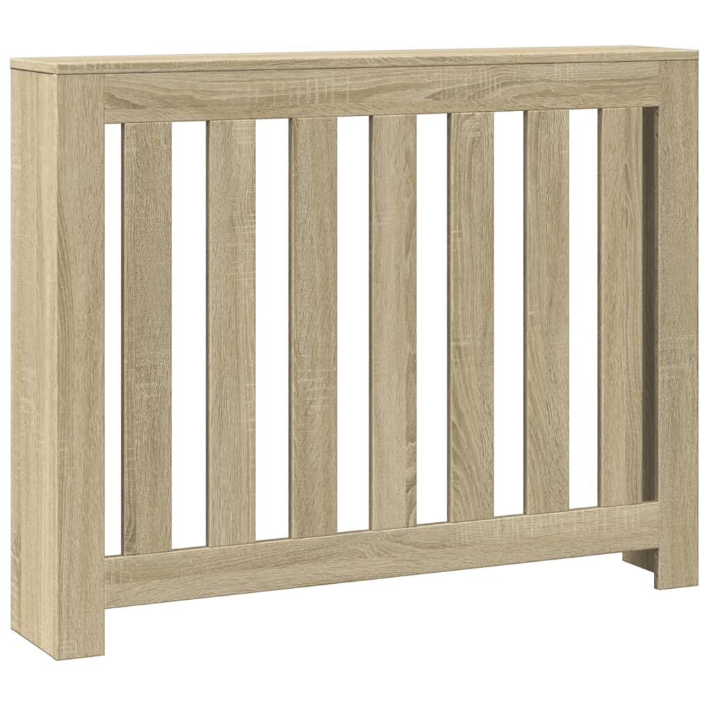 radiatorskjuler 104x20x82 cm konstrueret træ sonoma-eg
