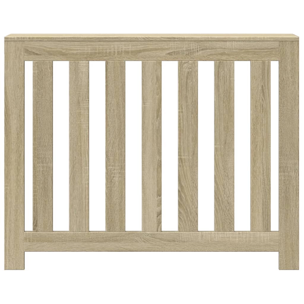 radiatorskjuler 104x20x82 cm konstrueret træ sonoma-eg