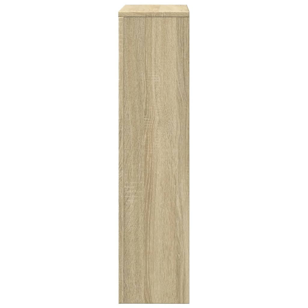 radiatorskjuler 104x20x82 cm konstrueret træ sonoma-eg