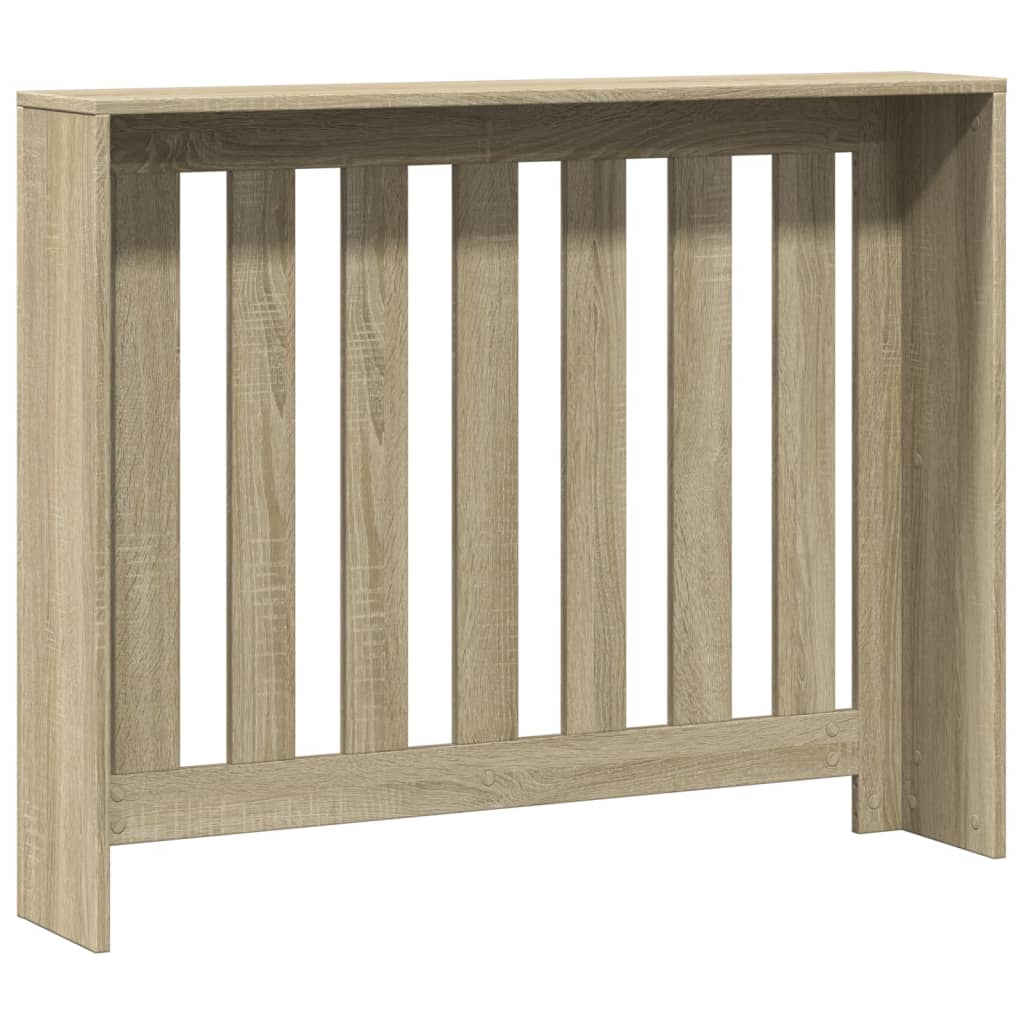 radiatorskjuler 104x20x82 cm konstrueret træ sonoma-eg