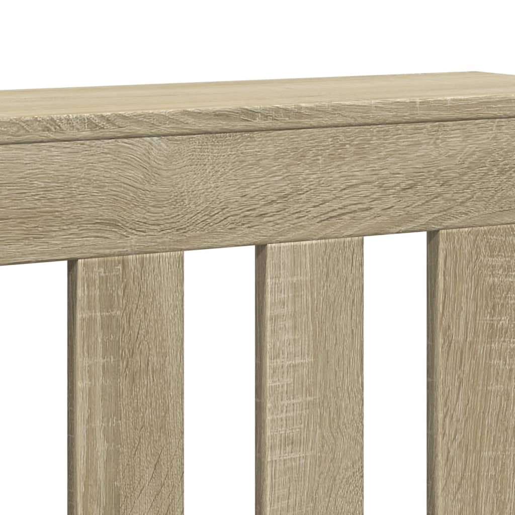 radiatorskjuler 104x20x82 cm konstrueret træ sonoma-eg