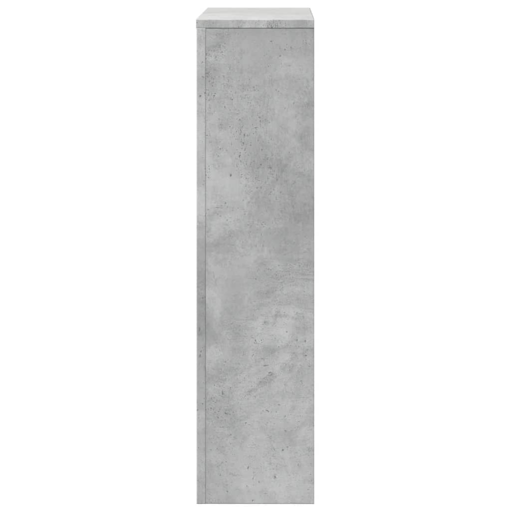 radiatorskjuler 104x20x82 cm konstrueret træ betongrå