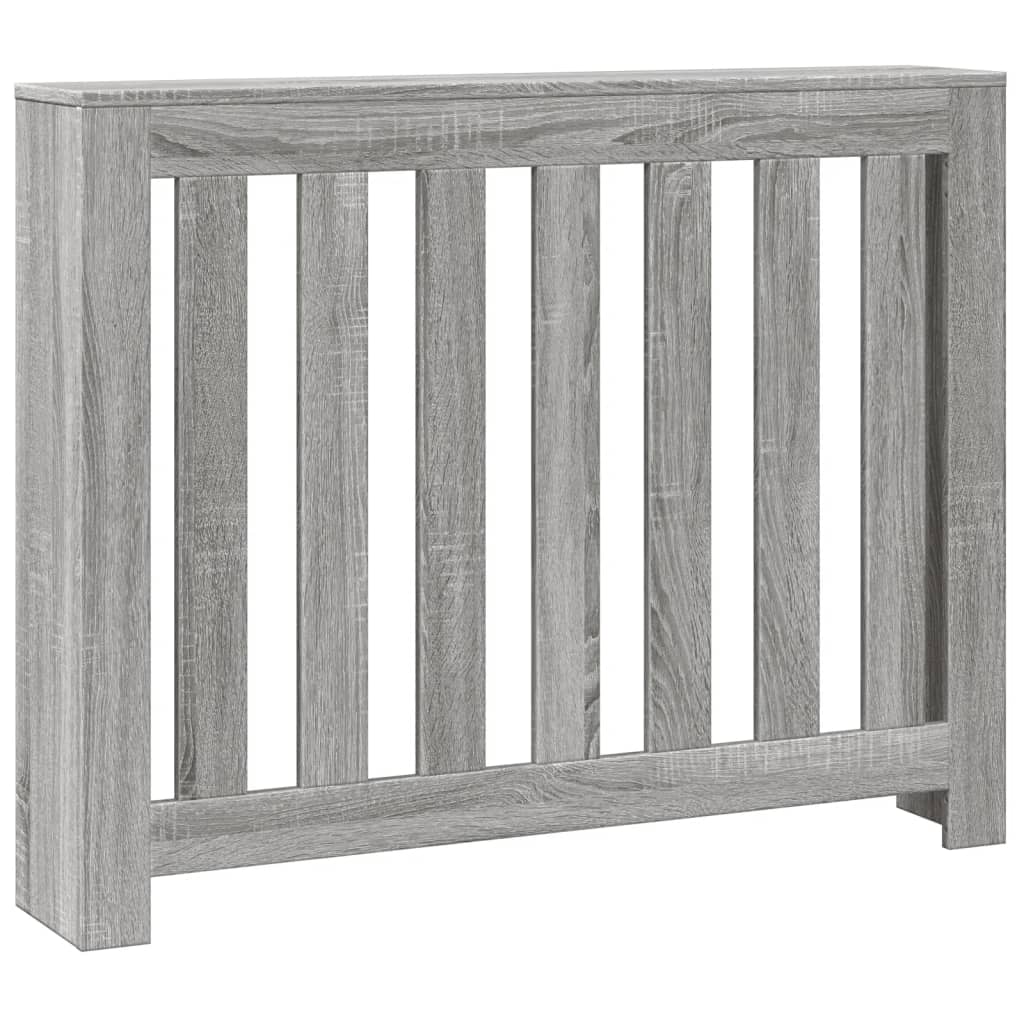 radiatorskjuler 104x20x82 cm konstrueret træ grå sonoma-eg