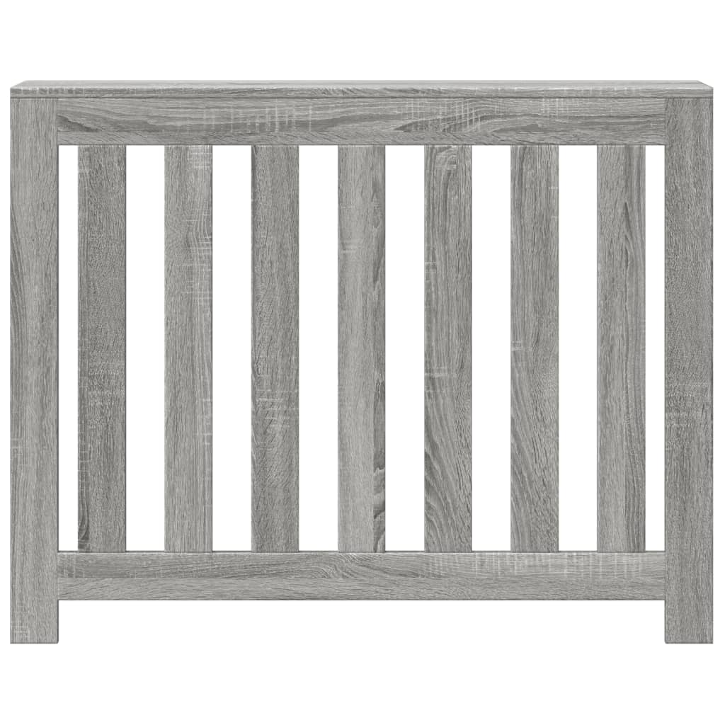 radiatorskjuler 104x20x82 cm konstrueret træ grå sonoma-eg