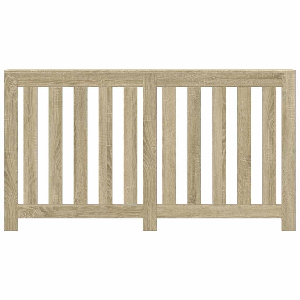 radiatorskjuler 149x20x82 cm konstrueret træ sonoma-eg