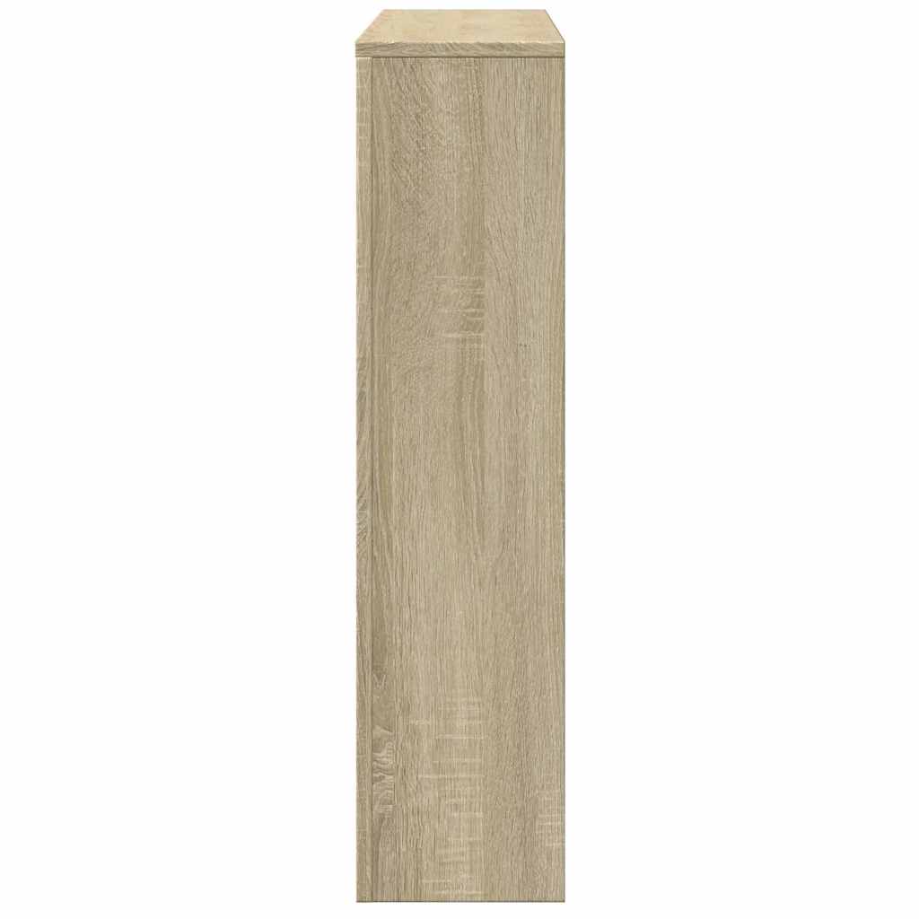 radiatorskjuler 149x20x82 cm konstrueret træ sonoma-eg