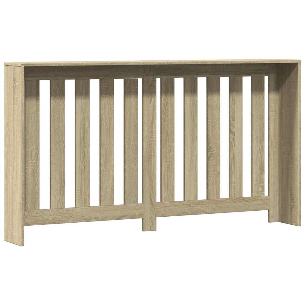 radiatorskjuler 149x20x82 cm konstrueret træ sonoma-eg