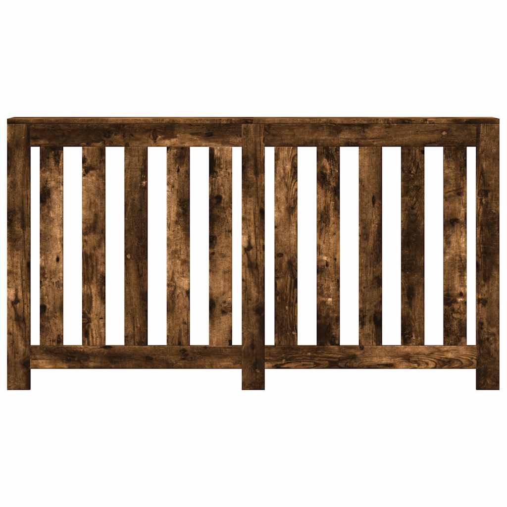 radiatorskjuler 149x20x82 cm konstrueret træ røget egetræsfarve