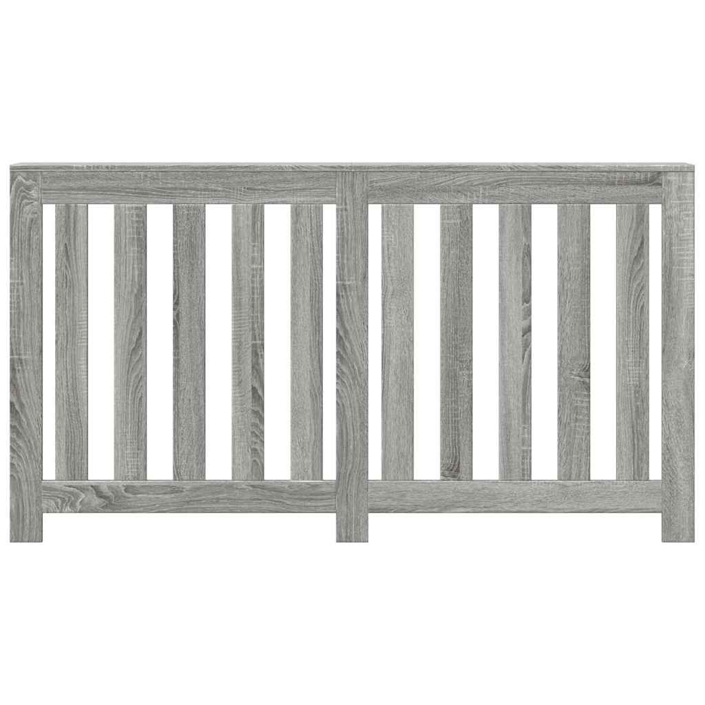radiatorskjuler 149x20x82 cm konstrueret træ grå sonoma-eg