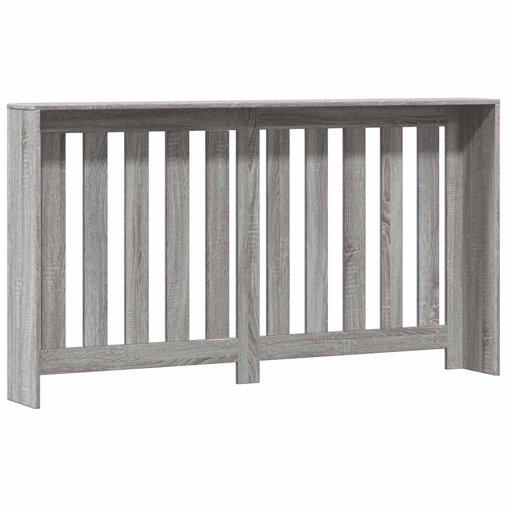radiatorskjuler 149x20x82 cm konstrueret træ grå sonoma-eg