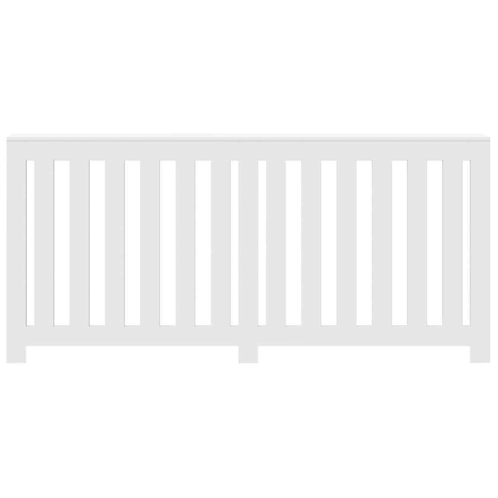 radiatorskjuler 175x20x82 cm konstrueret træ hvid