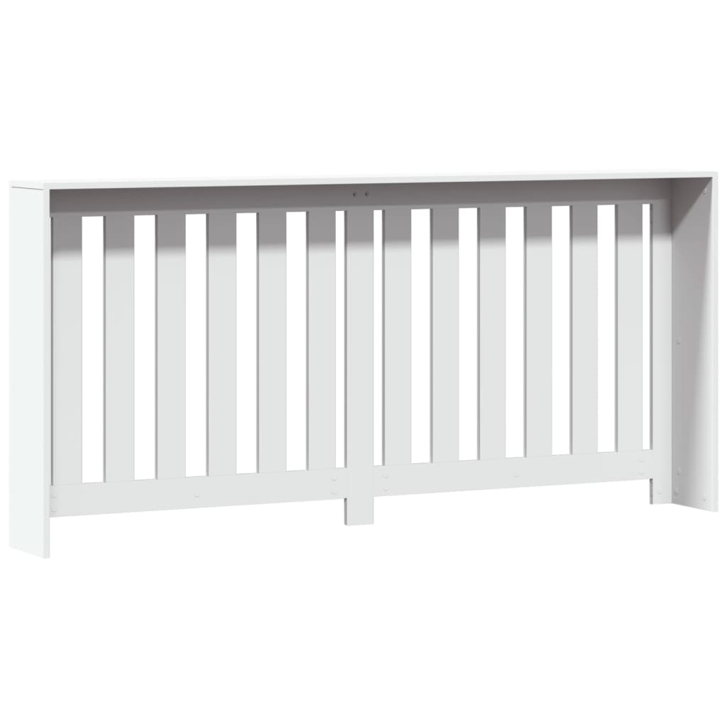 radiatorskjuler 175x20x82 cm konstrueret træ hvid