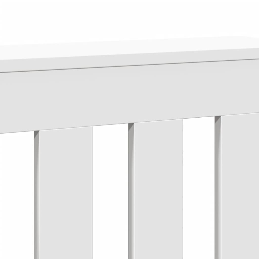radiatorskjuler 175x20x82 cm konstrueret træ hvid