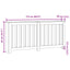 radiatorskjuler 175x20x82 cm konstrueret træ hvid