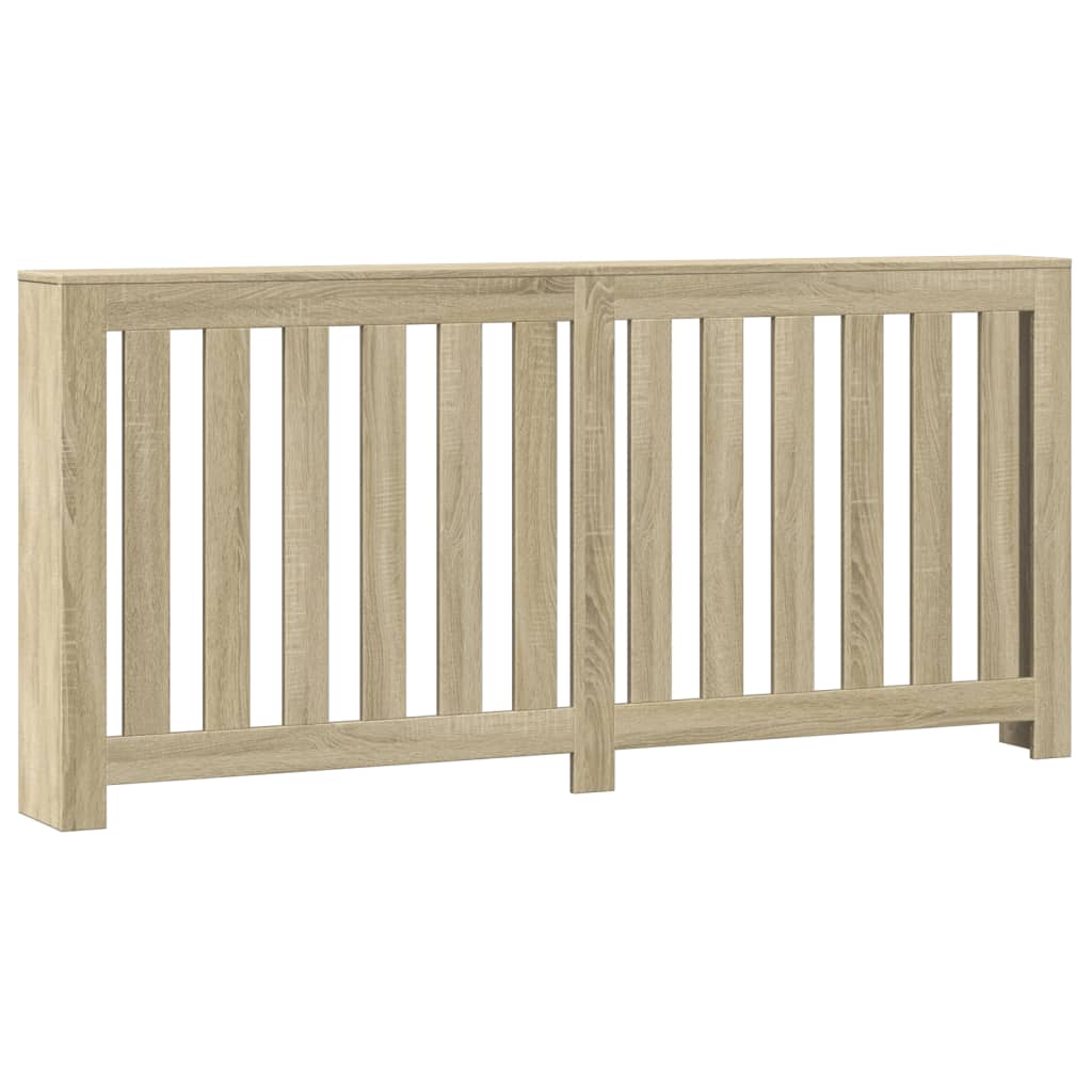 radiatorskjuler 175x20x82 cm konstrueret træ sonoma-eg