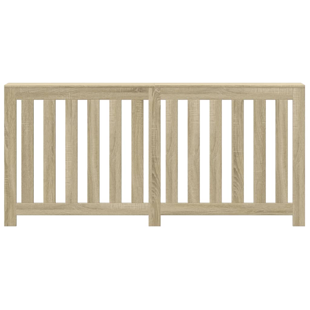 radiatorskjuler 175x20x82 cm konstrueret træ sonoma-eg