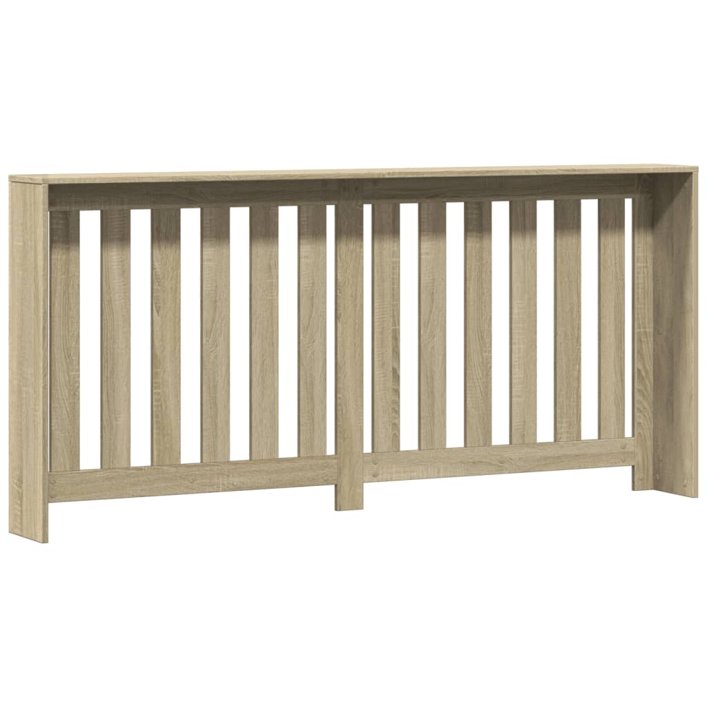 radiatorskjuler 175x20x82 cm konstrueret træ sonoma-eg