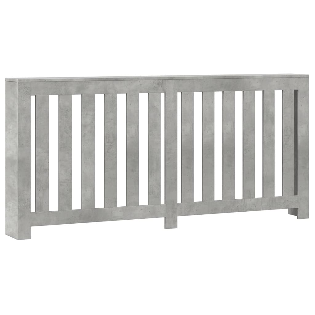 Radiatorcover Betongrå 175 x 20 x 82 cm Konstrueret træ