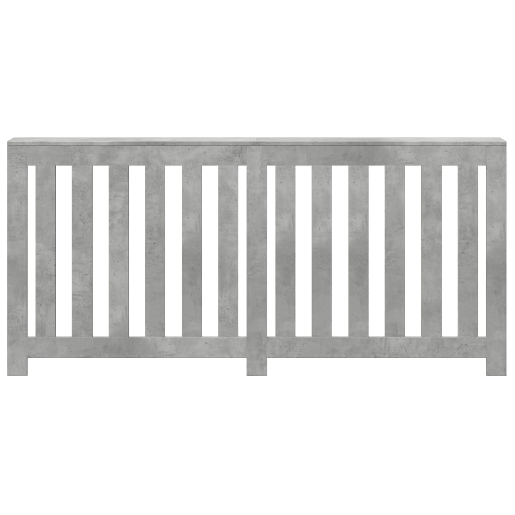 Radiatorcover Betongrå 175 x 20 x 82 cm Konstrueret træ