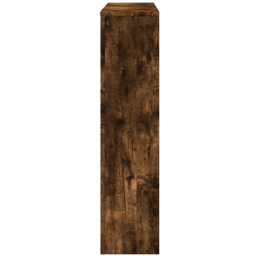 radiatorskjuler 175x20x82 cm konstrueret træ røget egetræsfarve