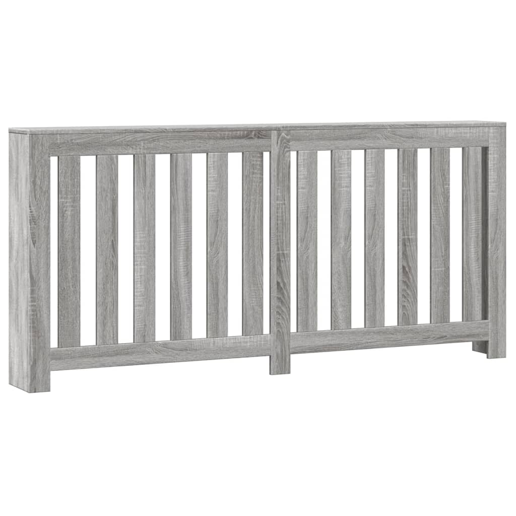 radiatorskjuler 175x20x82 cm konstrueret træ grå sonoma-eg