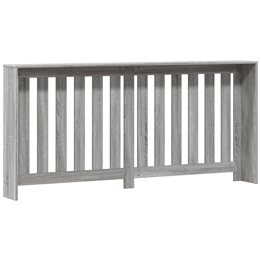 radiatorskjuler 175x20x82 cm konstrueret træ grå sonoma-eg