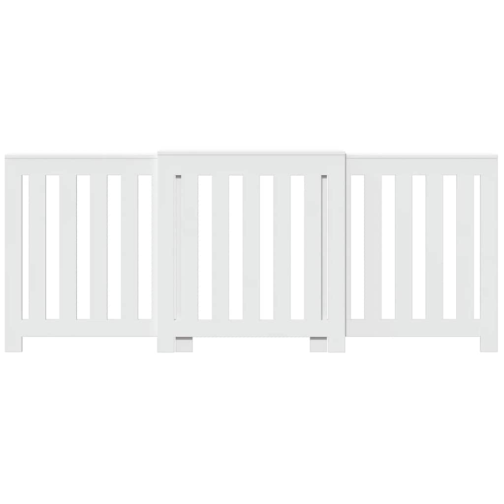 radiatorskjuler 205x21,5x83,5 cm konstrueret træ hvid