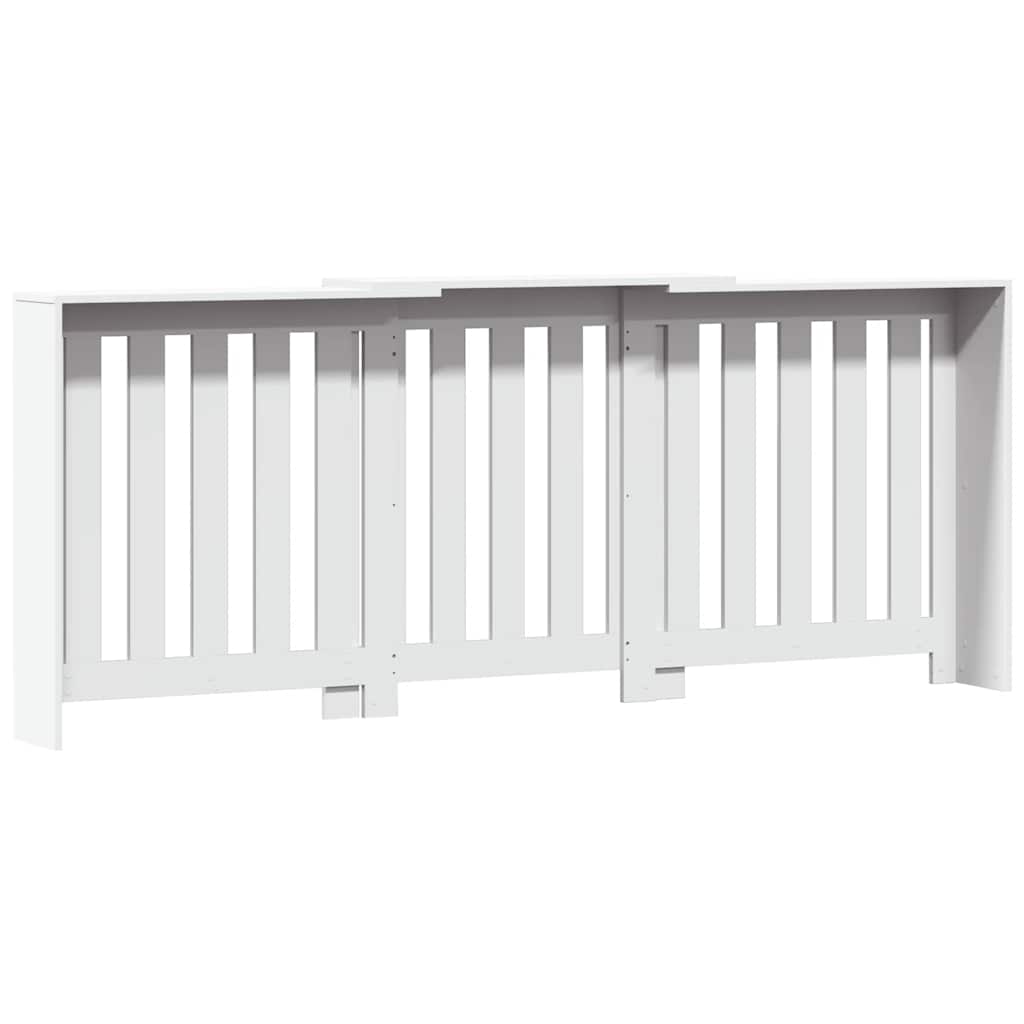 radiatorskjuler 205x21,5x83,5 cm konstrueret træ hvid