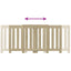 radiatorskjuler 205x21,5x83,5 cm konstrueret træ sonoma-eg